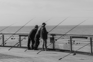 Pêcheurs sur le Pier